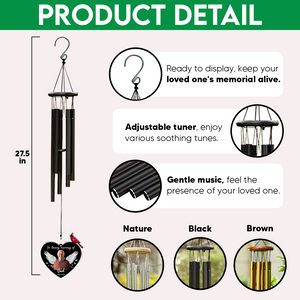 Custom Photo In Loving Memory Of Memorial Acrylic Wind Chimes HA75 897848
