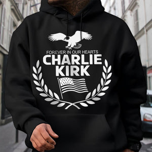 Justice for Charlie Kirk - Prayers Up for Charlie Memorial Dark Shirt LM32 65623
