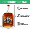 Personalized Vintage Photo Best Dad Mom Ever Whiskey Bottle CH07 911516