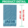 Custom Name Groovy Beach Towel – Personalized Gift for Family, Friends & Loved Ones CH07 911008