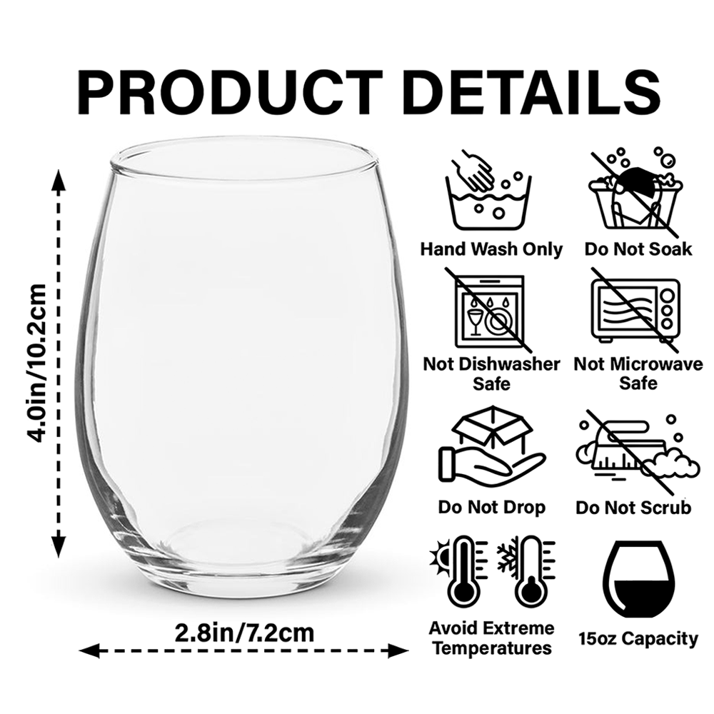 Custom Photo Forever And Always - Couple Personalized Wine Glass HA75 920038