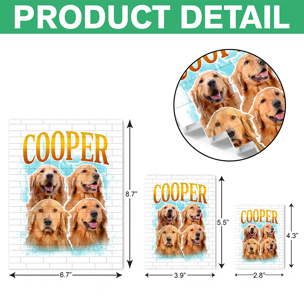 Custom Dog Photo Building Brick Blocks - Gift for Dog Lovers CH07 910794