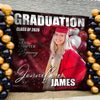 Custom Photo Class Of 2026 Balloon Graduation Party Backdrop LM32 899451