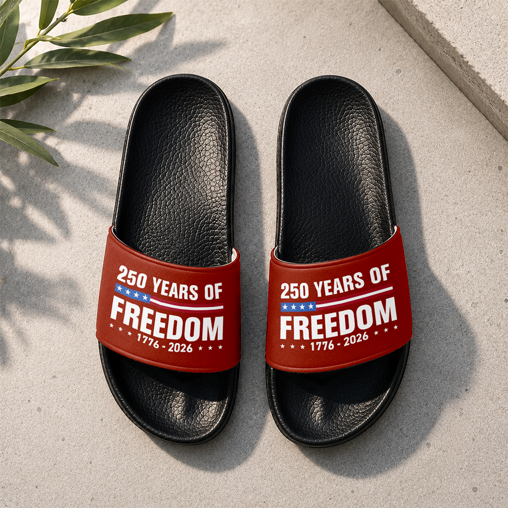250 Years Of Freedom 1776-2026 Slide Sandals CH07 911644