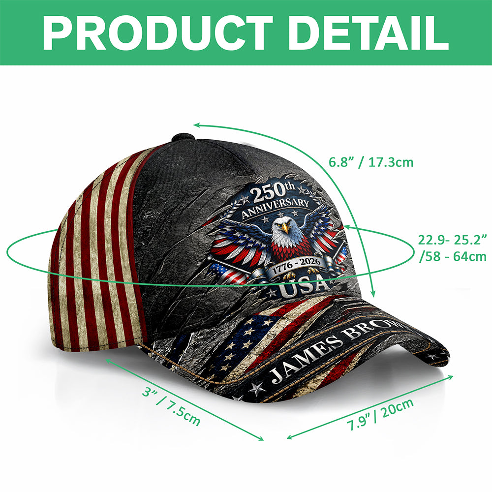 Personalized 250th Anniversary United States Of America Classic Cap HA75 921188
