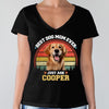 Custom Photo Best Dog Dad Ever Custom Dog Face Photo Retro Shirt CH07 896024