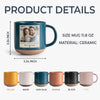 Custom Photo Dad And Kid Pottery Mug - Personalized Father’s Day Gift HO82 902382