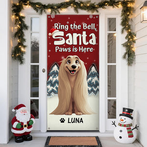 Custom Cute 3D Dog Ring the Bell, Santa Paw Are Here Door Cover LM32 895957