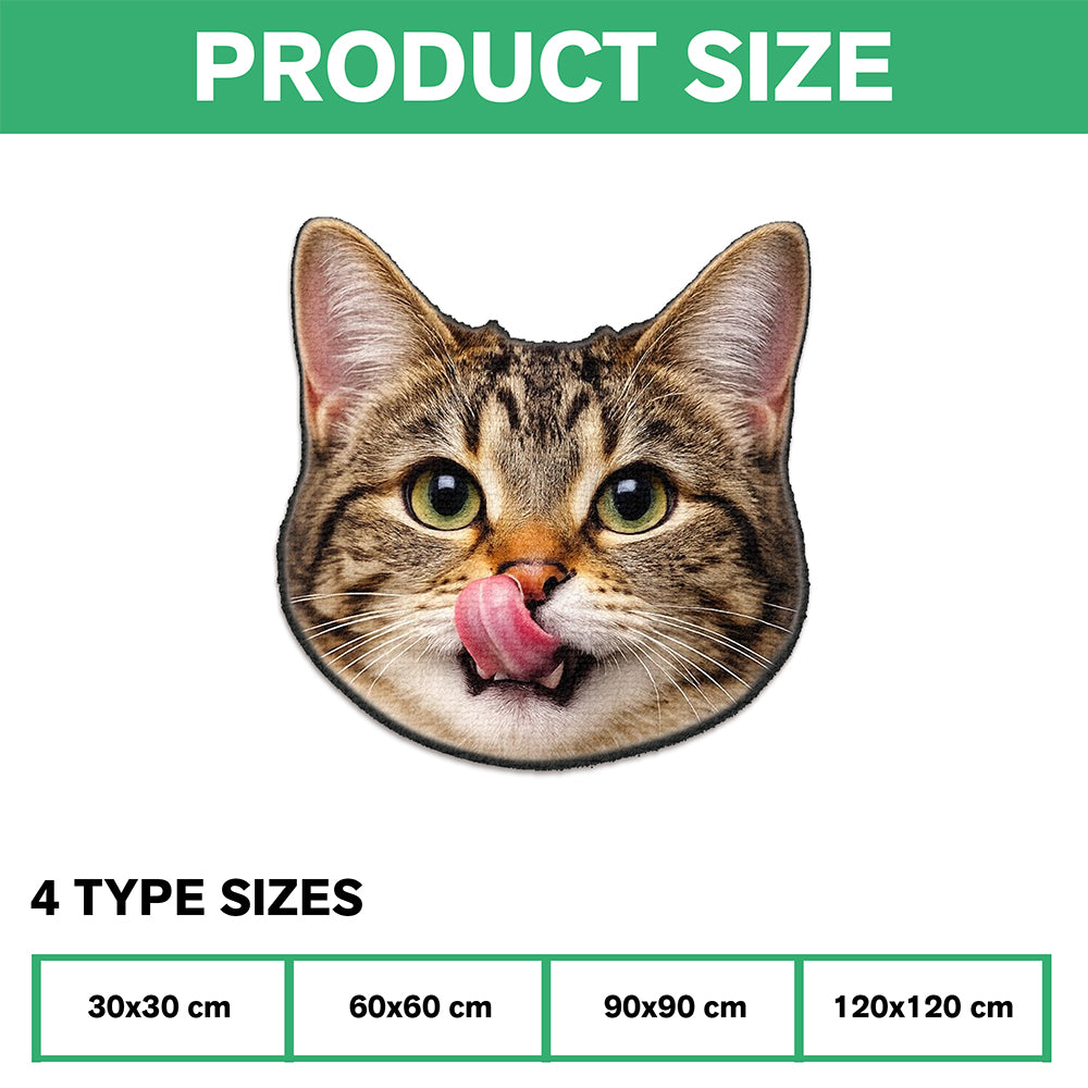 Custom Funny Face Dog Cat Doormat Custom Shape CH07 180204