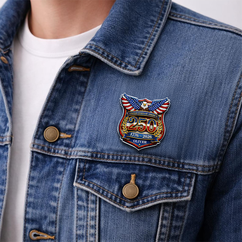Personalized 250th Anniversary of USA Acrylic Pin CH07 911084
