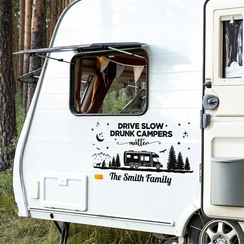 Personalized Welcome to Our Campsite RV Decal Sticker LM32 669405