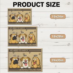 No Need To Knock My Dog Already Told Me Personalized Funny Doormats LM32 893355