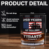 250 Years USA 250th Anniversary America Celebration Whiskey Glass CH07 896746