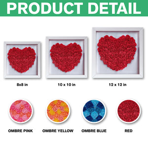 Custom Photo Puzzle With Kids Names Heart Flower Shadow Box HO82 893612