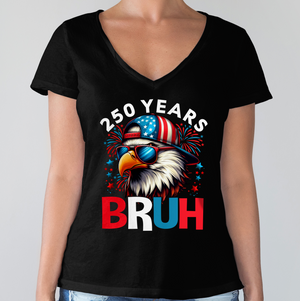 250 Years USA Bruh 250th Birthday 1776-2026 Eagle Flag Dark Shirt HA75 897318