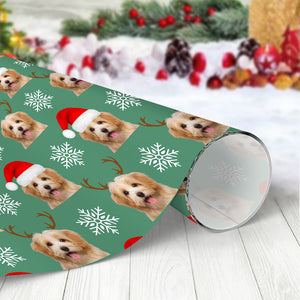 Custom Pet Photo Christmas Wrapping Paper For Pet Lovers LM32 891957