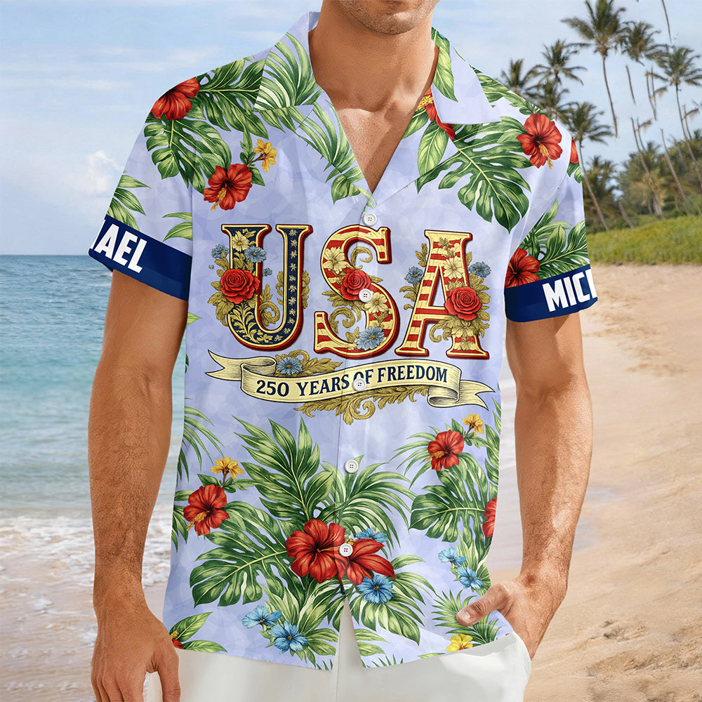 USA 250 Years of Freedom Hawaiian Shirt For Independence Day 2026 CH07 910410
