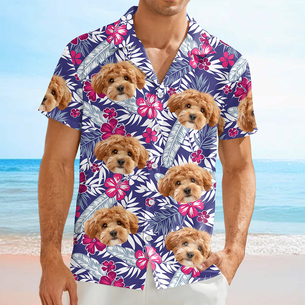 Custom Photo Funny Face Dog Family Hawaii Shirt Summer Gift HA75 892252
