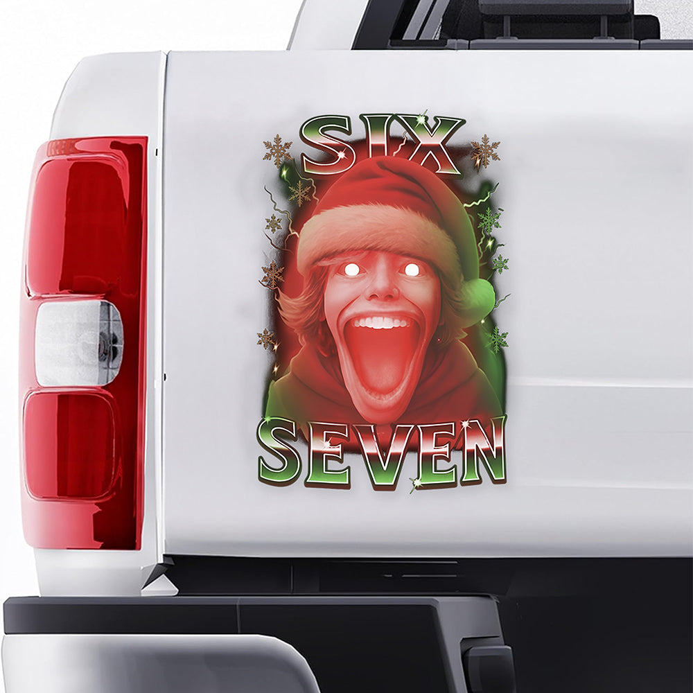 67 Six Seven Christmas Meme The Mason 67 Kid Gen Alpha Slang Decal Sticker HO82 900504
