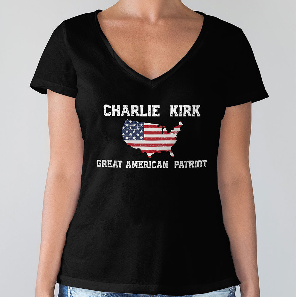 Charlie Kirk Great American Patriot Dark Shirt HA75 64428