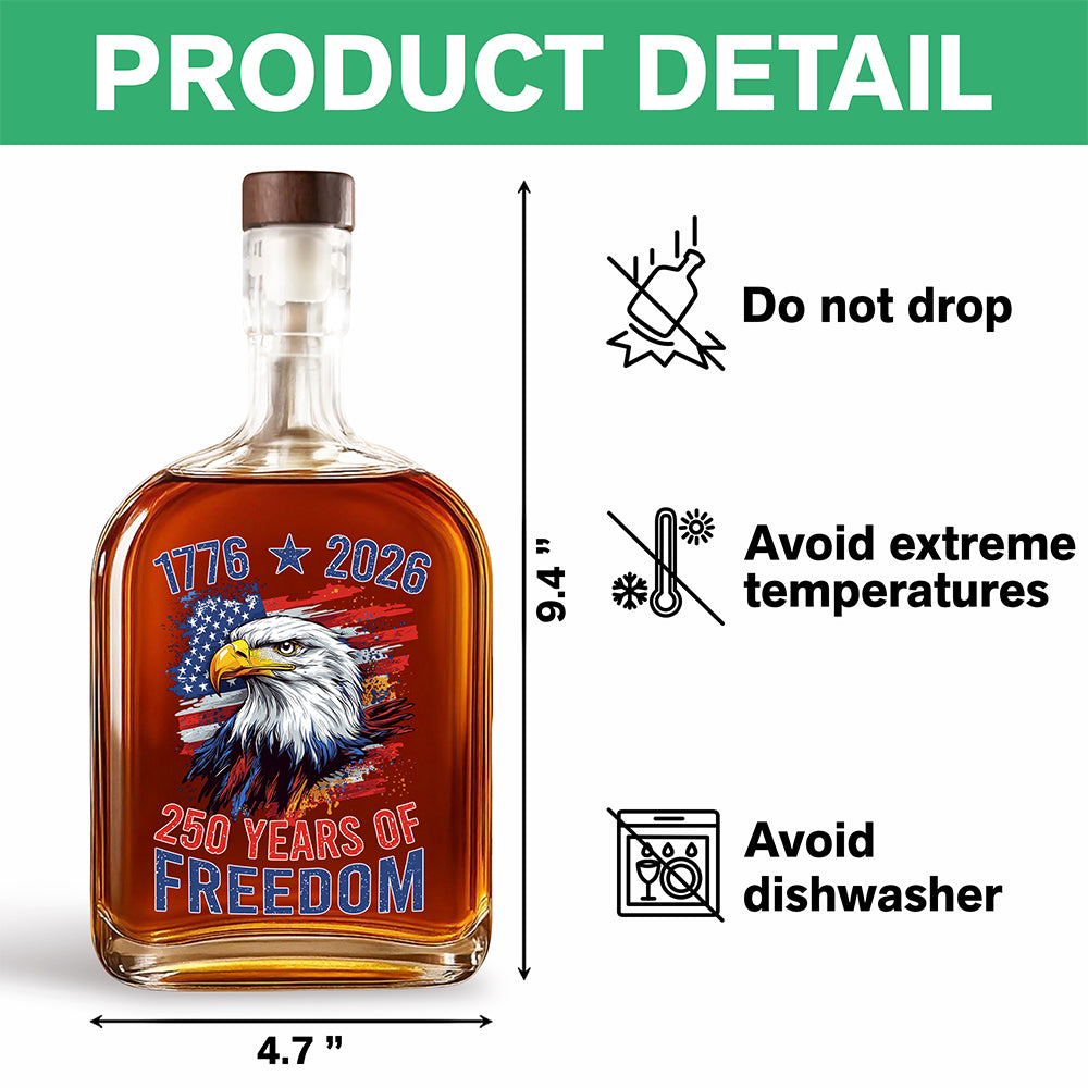America Semiquincentennial 250 Years Of Freedom Whiskey Bottle CH07 896704