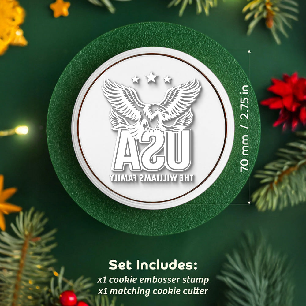 Personalized Family Name Faith, Family & Freedom America 250 Years Cookie Stamp HA75 898450