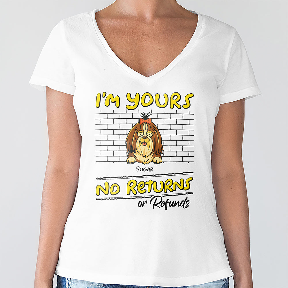 We're Yours No Returns Or Refunds Personalized Shirt For Dog Lovers TH10 892713