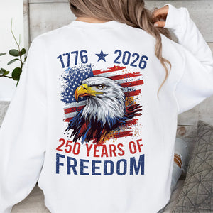 America Semiquincentennial 250 Years Of Freedom Back Side Bright Shirt CH07 896700
