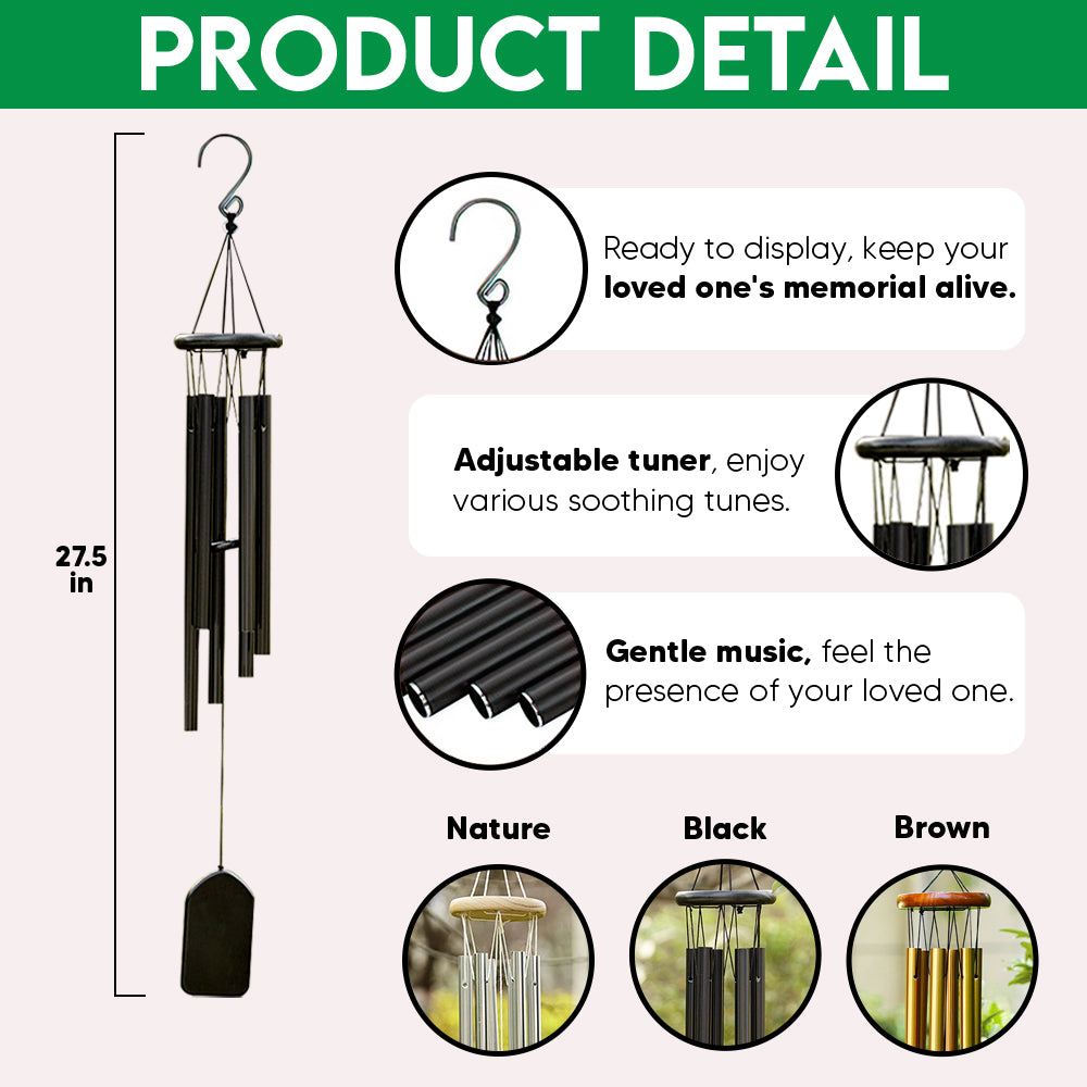 Custom Name And Dog Memorial Acrylic Wind Chimes TH10 894209