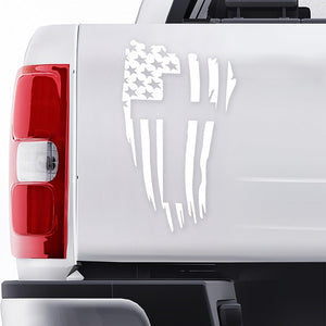 American Flag Christian Cross Car Window Decal Sticker HA75 898236