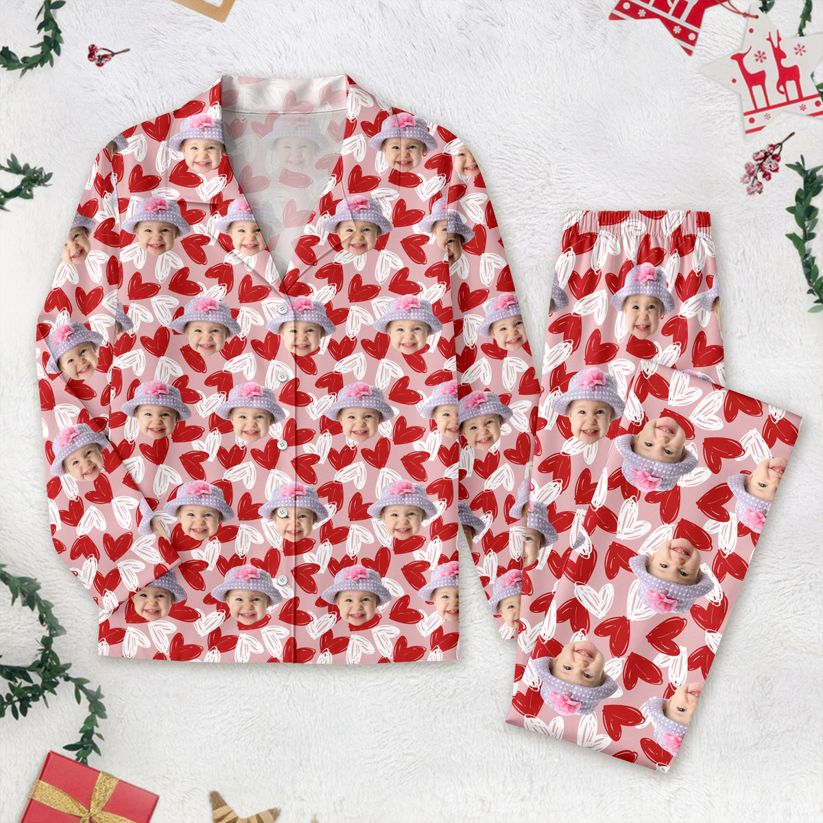 Custom Photo Portrait Face Pajamas K228 HA75 888719