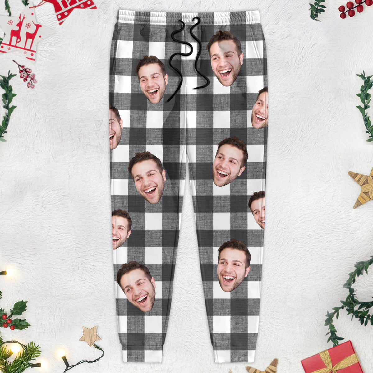 Custom Photo With Christmas Pattern Pants Christmas Gift TA29 HA75 888742