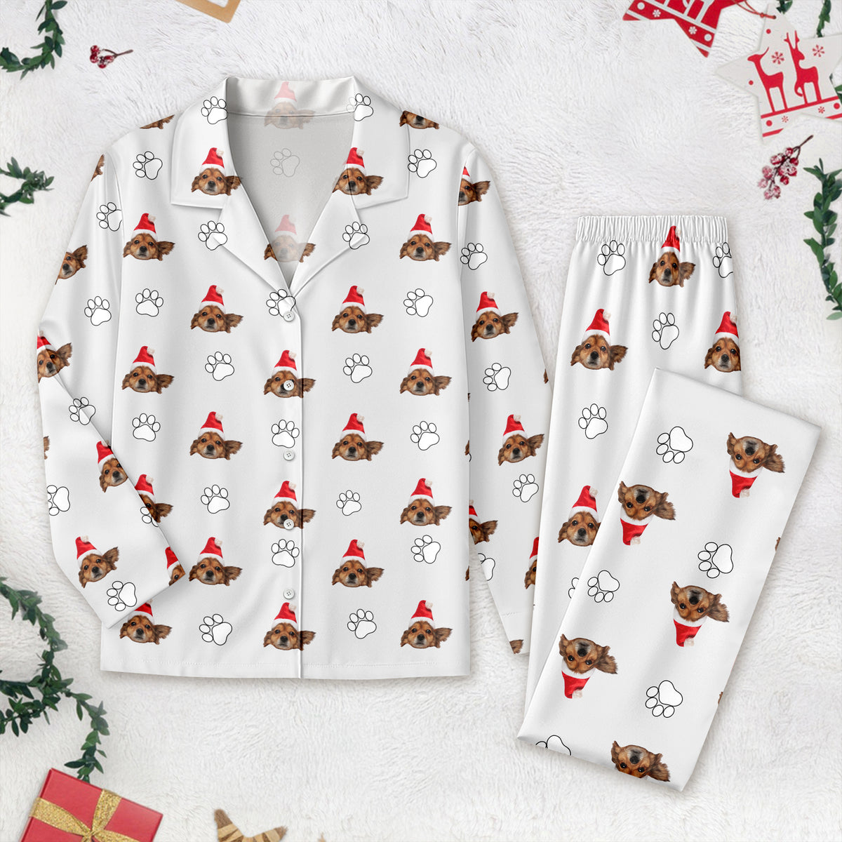 Custom Dog Cat Photo With Icon Decoration Pet Pajamas T368 HA75 888798