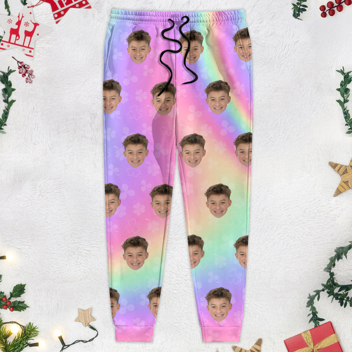 Custom Photo Human Face Irish Sweatpants K228 888865