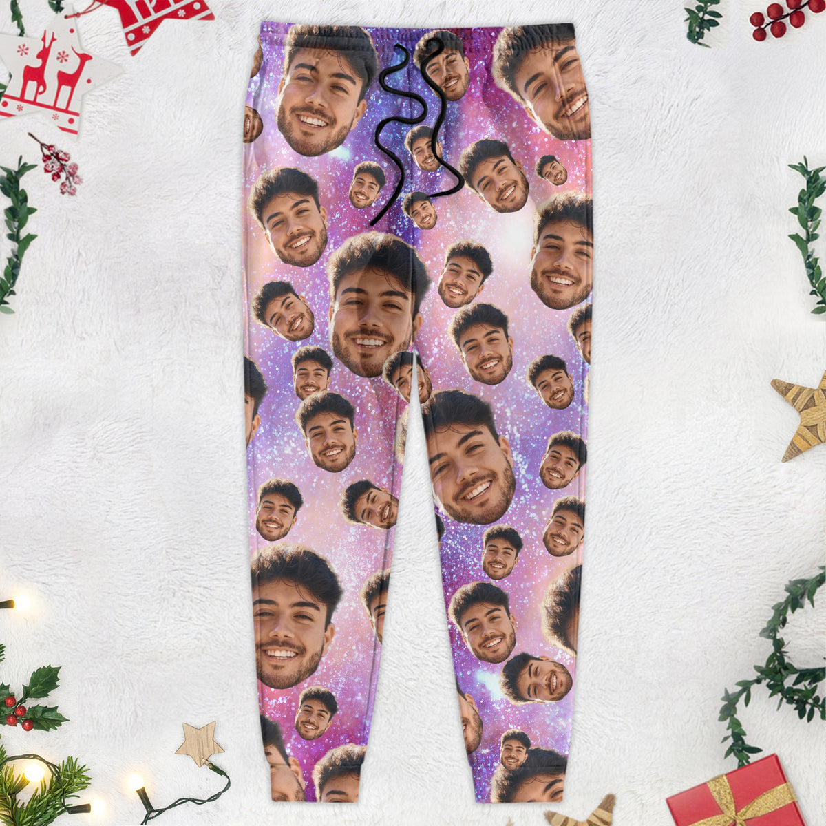 Custom Human Face Photo Christmas Gift Sweatpants TH10 891505