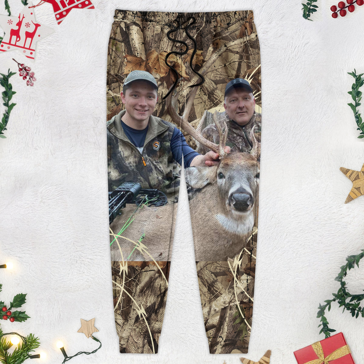 Custom Photo Hunting With Camouflage Background Sweatpants T286 889830