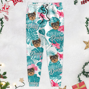 Custom Photo Hawaii Pattern Pet Sweatpants TA29 890023