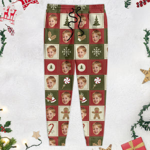 Custom Photo Human And Dog Cat Christmas Tree Candy Sweatpants TA29 890059