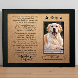 I Was Just A Pup When We First Met Dog Picture Frame 892381