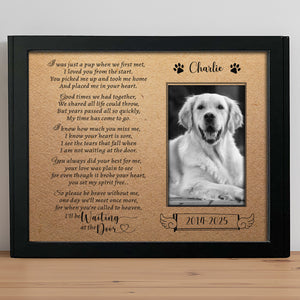 I Was Just A Pup When We First Met Dog Picture Frame 892381