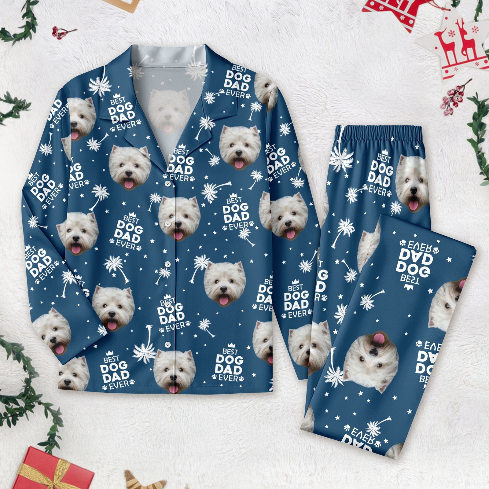 Custom Photo Best Dog Cat Dad Mom Ever Family Pajamas TH10 894031