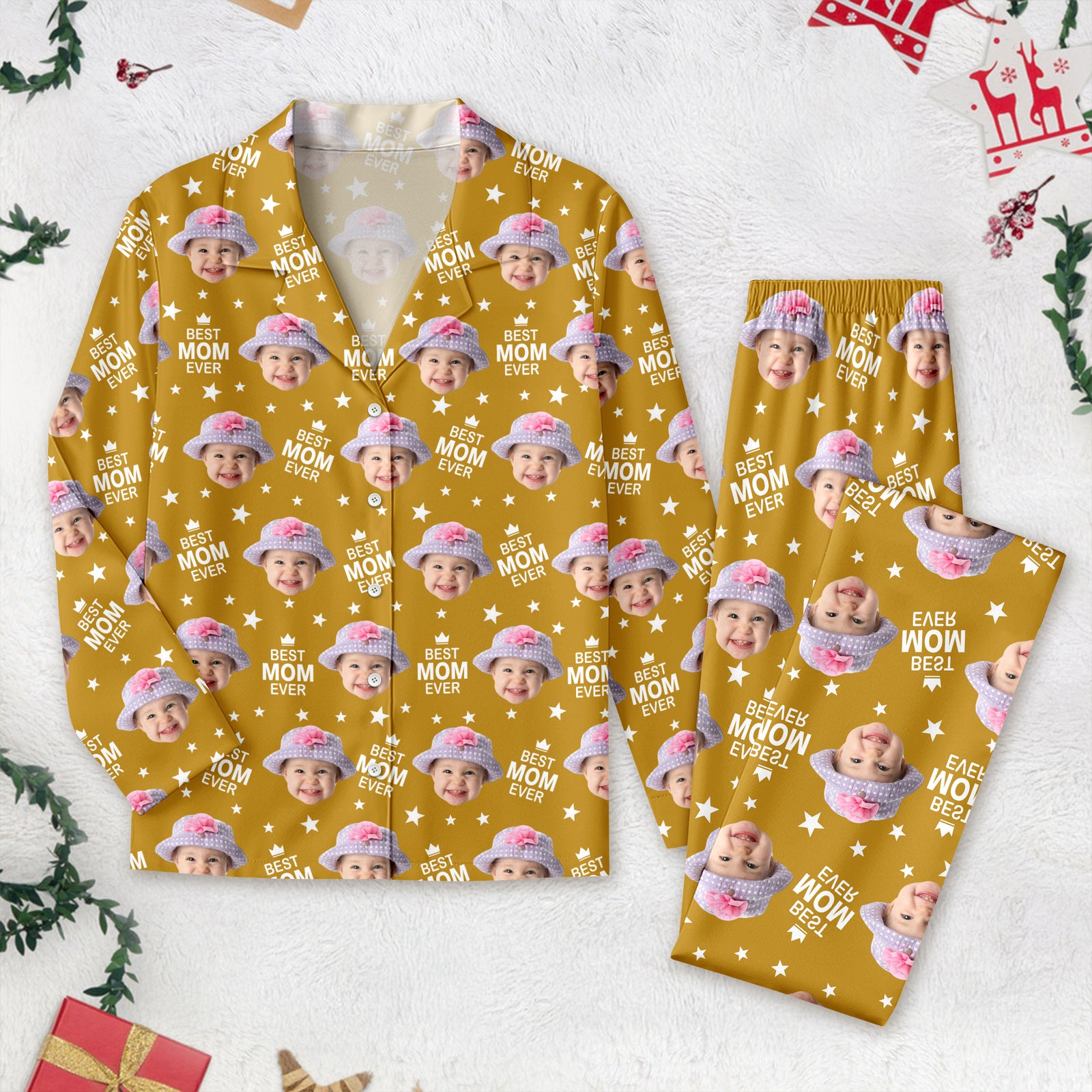 Custom Face Photo Best Mom Ever Pajamas TH10 894267