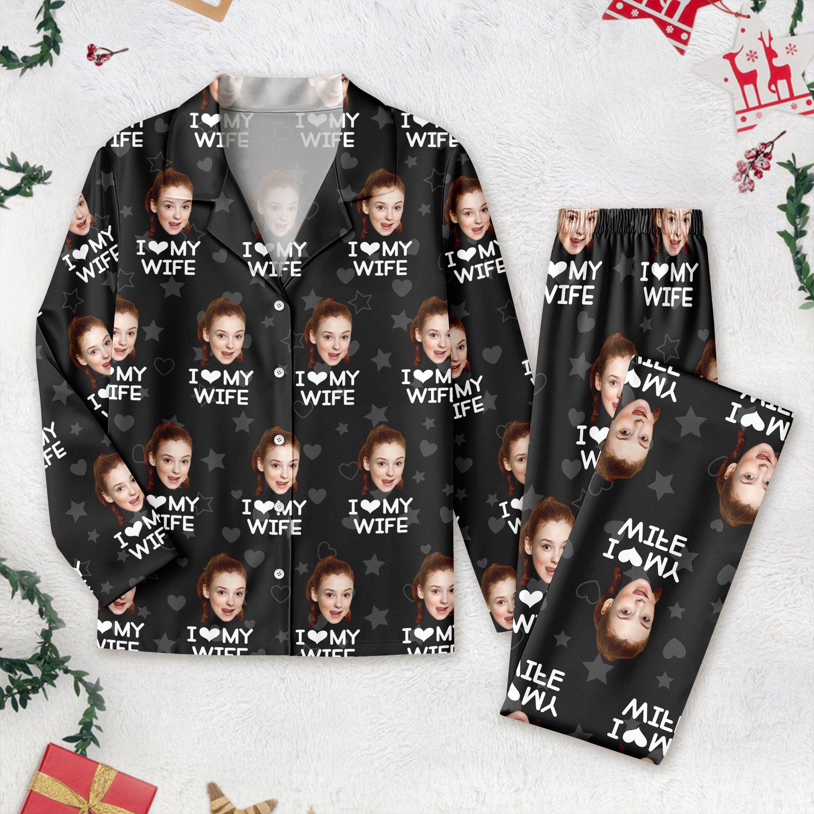 Custom Photo I Love My Girlfriend Boyfriend Pajamas Valentines Gift For Him Her Husband Wife HA75 895042