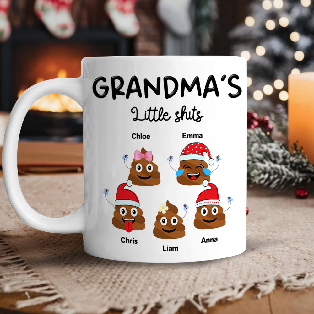 Personalized Mommy’s Little Shits Mug – Funny Christmas Gift for Mom CH07 896324