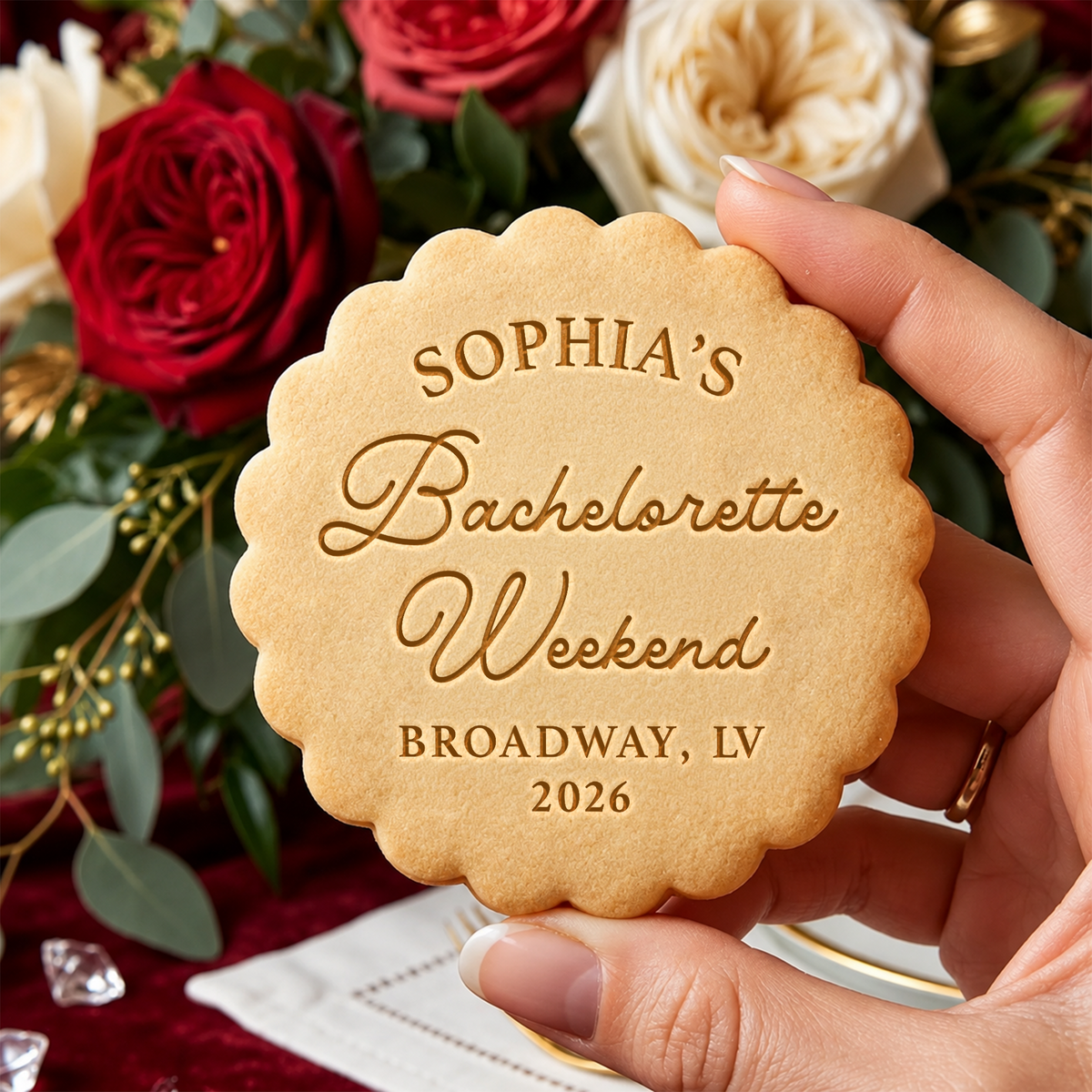 Personalized Cookie Stamp Bachelorette Party, Bridal Party Gift Custom Party Favors HA75 921826