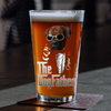 Custom Photo The Dogfather Gentlemen Print Beer Glass Personalized Gift For Dog Dad HO82 893864