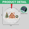 Personalized First Christmas At Glass Ornament, New Homeowner Holiday Decor HO82 903608