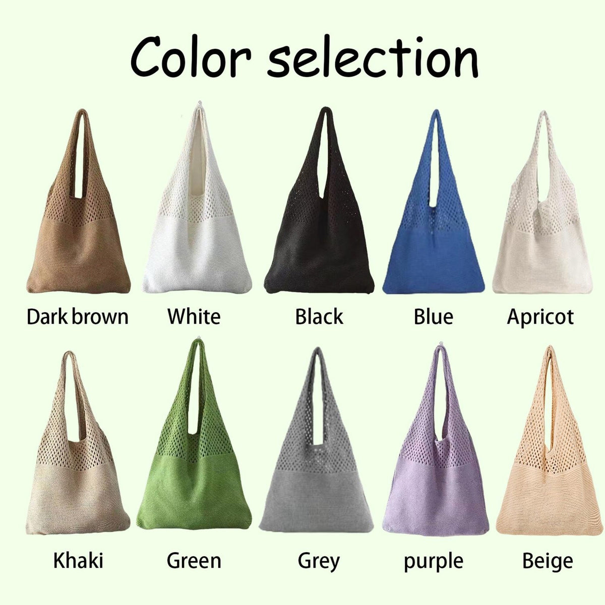 Personalized Knitted Beach Bag With Embroidered Name - Summer Gift For Women, Mother's Day, Wife, Girlfriend HO82 902008