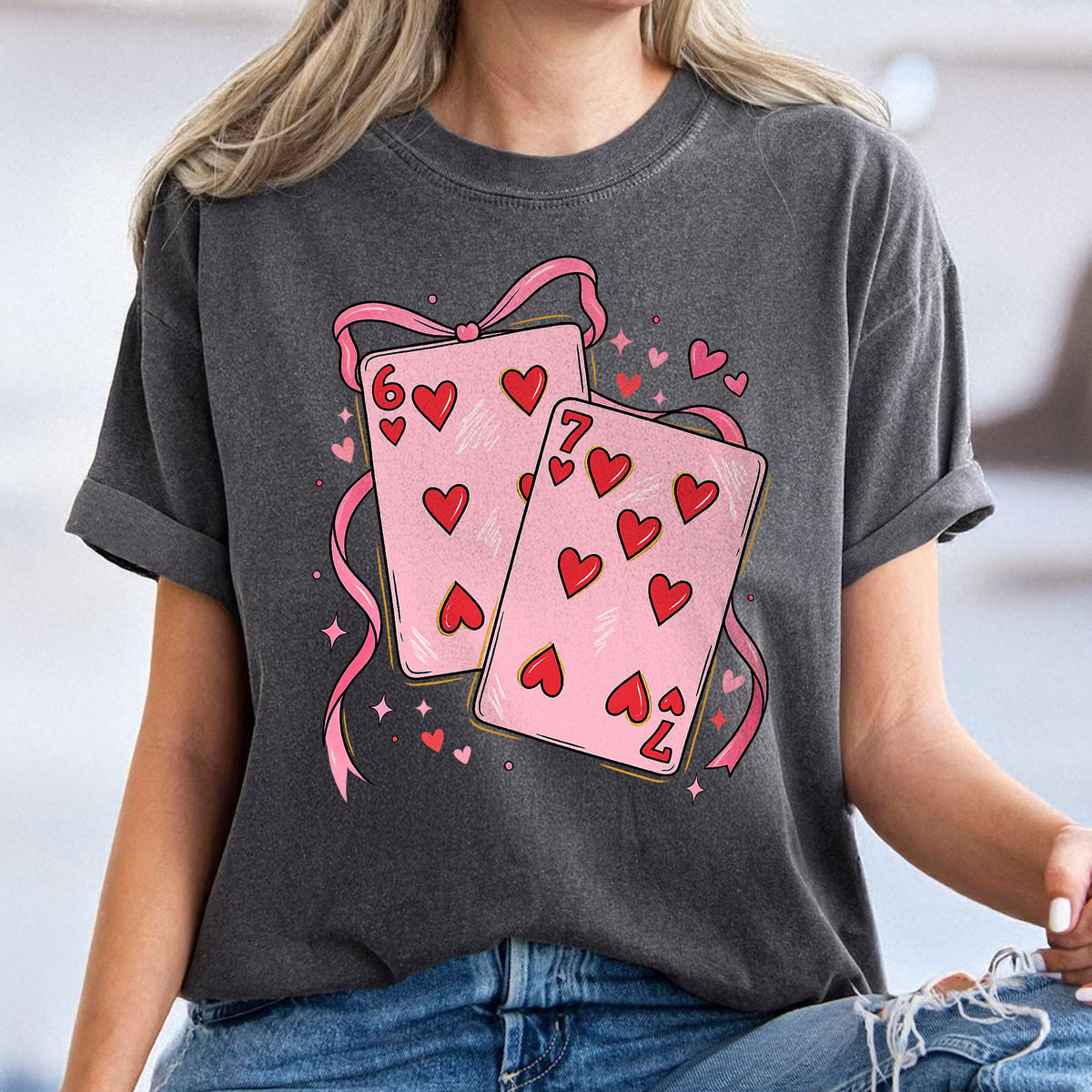 Coquette Funny Playing Cards Valentine 6 7  Six Seven Comfort Shirt LM32 897561