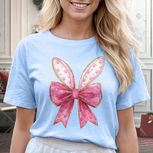 Gold Coquette Easter Bunny T-Shirt LM32 893123